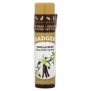 Badger, бальзам для губ с маслом какао, ваниль, 7 г (0,25 унции)