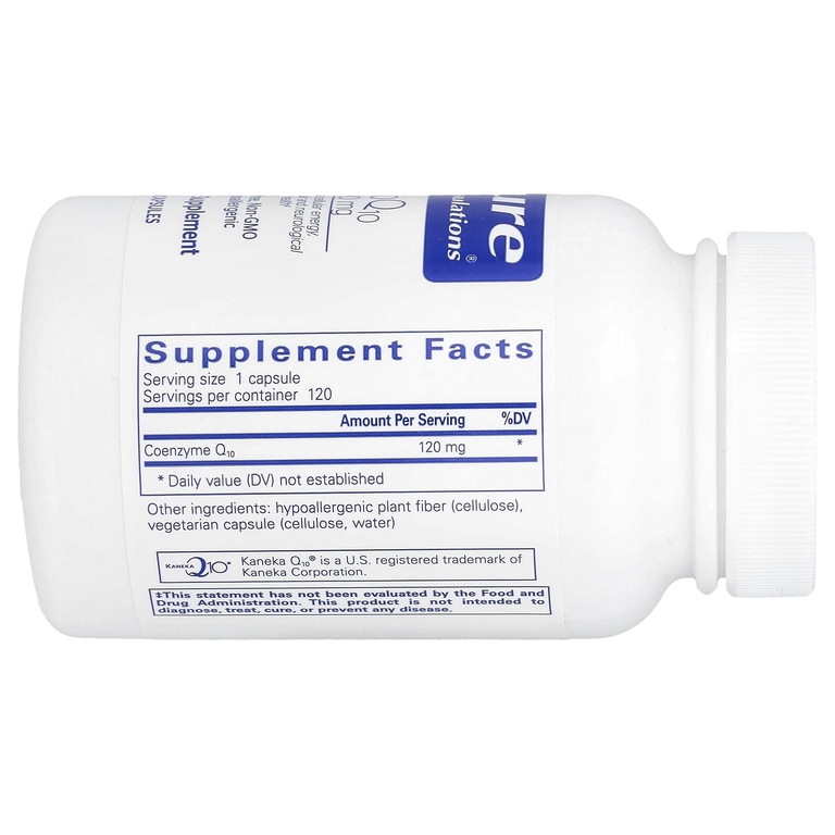 Pure Encapsulations, коэнзим Q10, 120 мг, 120 капсул