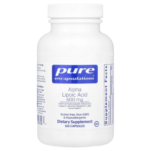 Pure Encapsulations, Альфа-липоевая кислота, 600 мг, 120 капсул