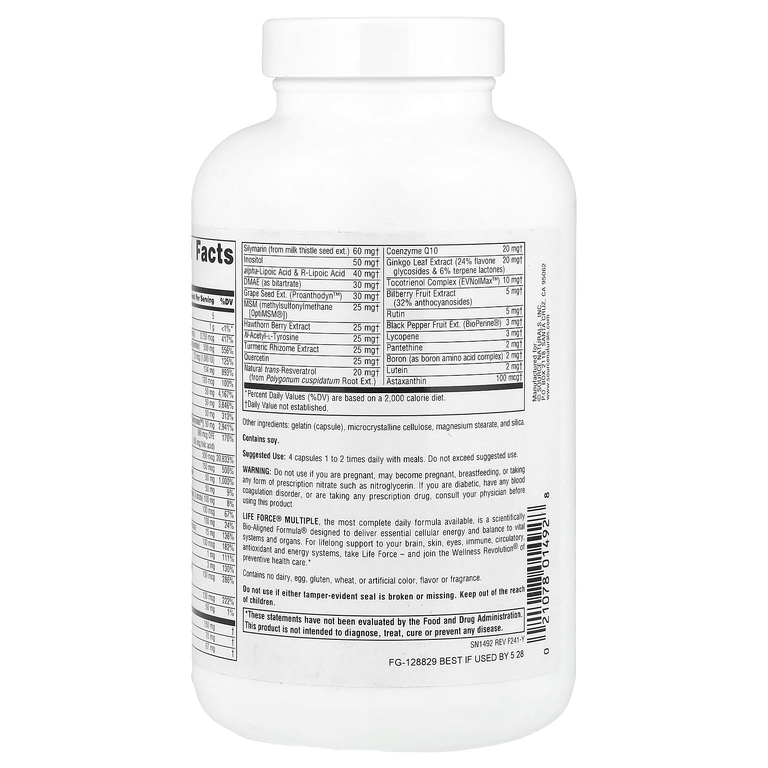 Source Naturals, мультивитаминный комплекс, без железа, 180 капсул