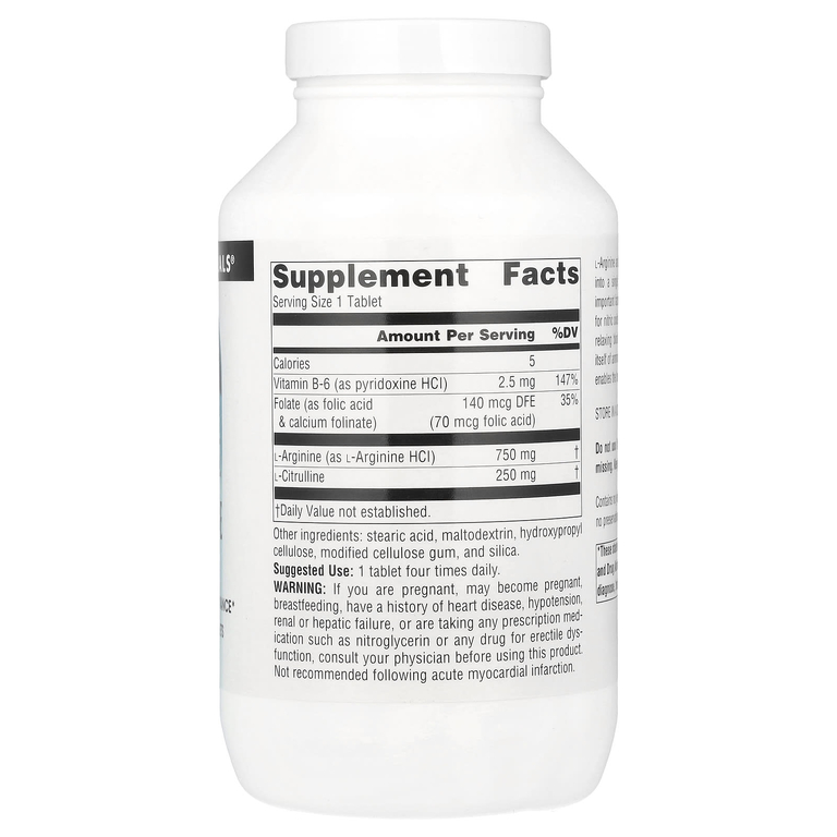 Source Naturals, Комплекс L-аргинина и L-цитруллина, 1000 мг, 240 таблеток