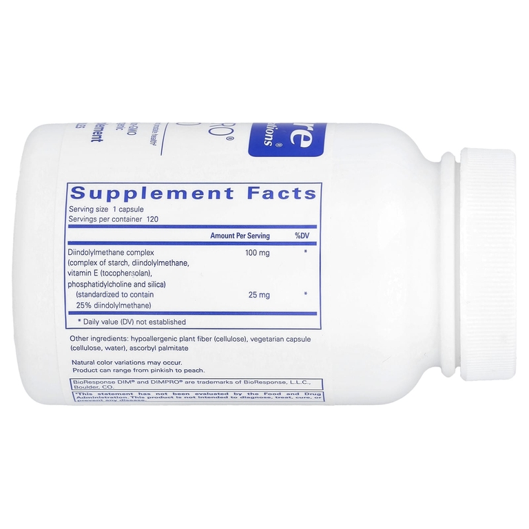 Pure Encapsulations, Дииндолилметановый комплекс, 120 капсул