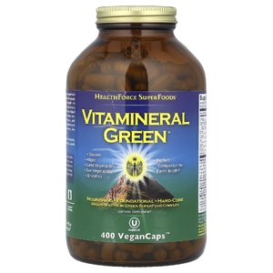 HealthForce Superfoods, Зелень, Водоросли, Овощи, версия 5.5, 400 веганских капсул