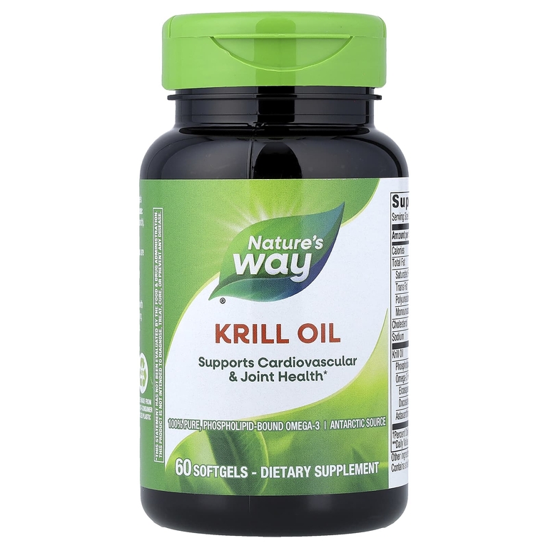 Nature's Way, масло криля, 60 капсул