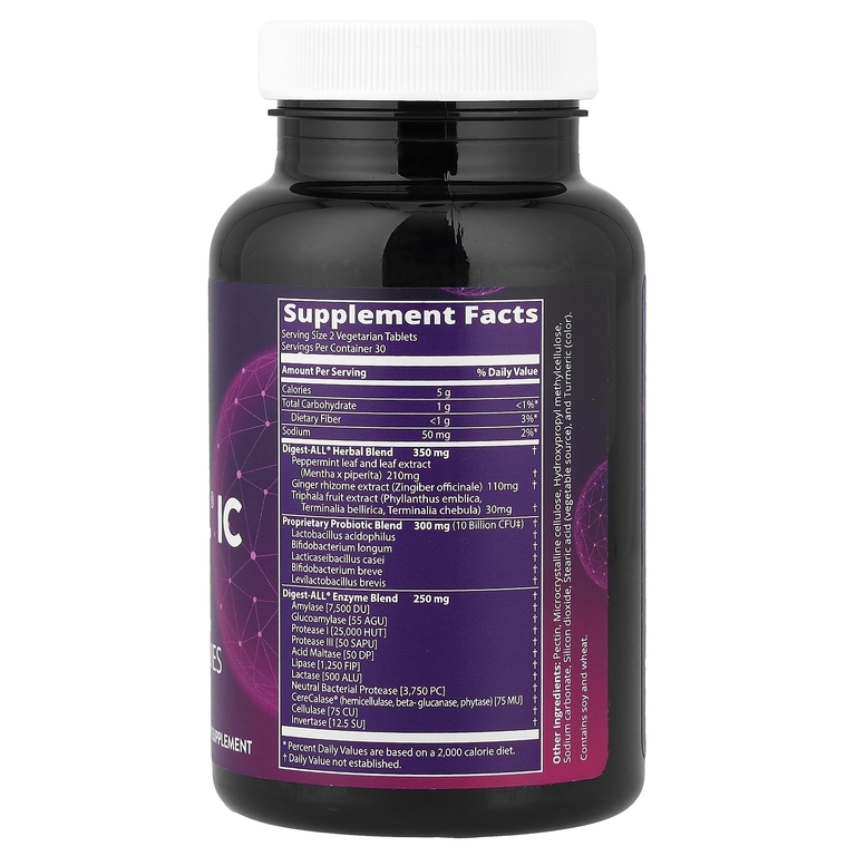 MRM Nutrition, пробиотики и пищеварительные ферменты, 60 вегетарианских таблеток