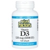 Natural Factors, Витамин D3, 125 мкг (5000 МЕ), 120 мягких желатиновых капсул