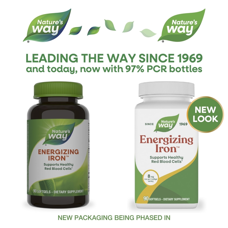 Nature's Way, комплекс с железом, 90 желатиновых капсул