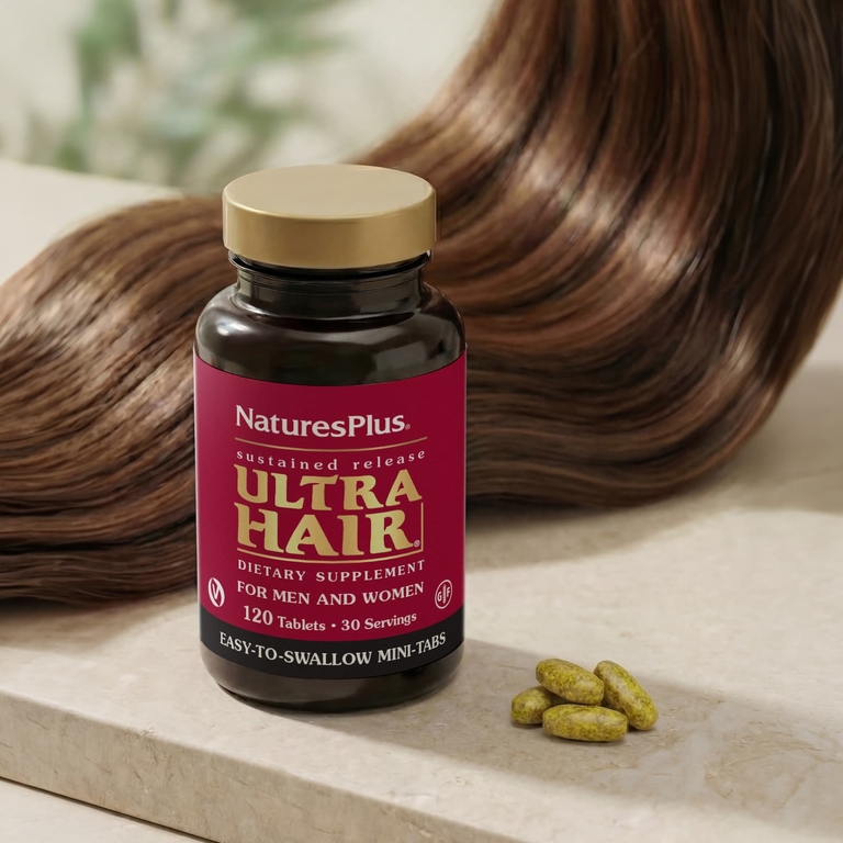NaturesPlus, комплекс для волос, для мужчин и женщин, 120 таблеток