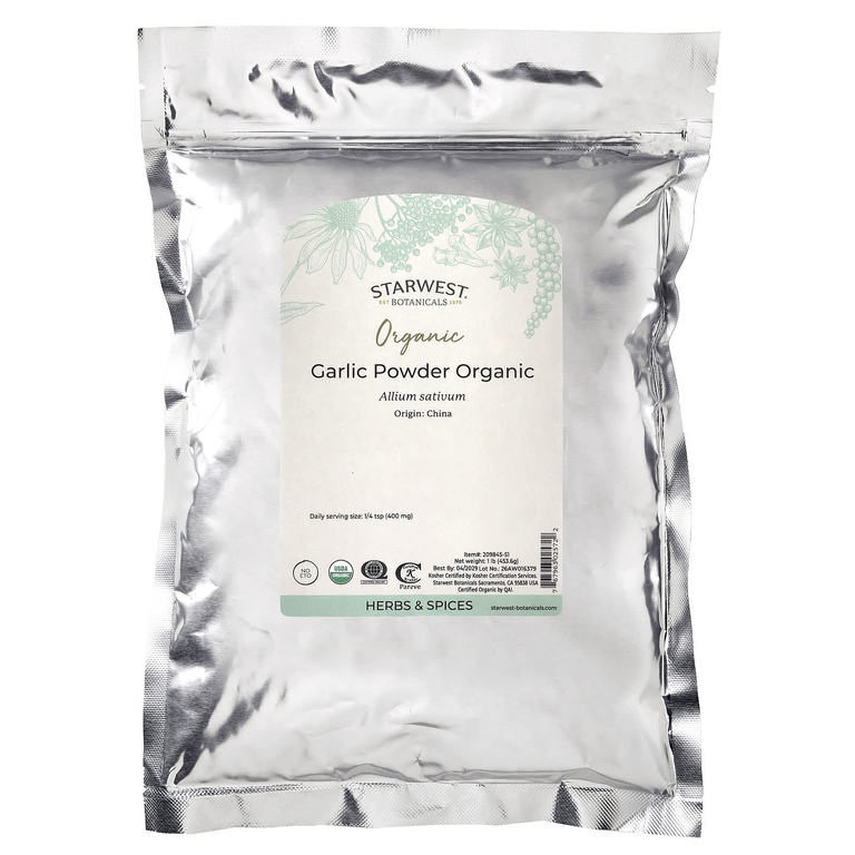 Starwest Botanicals, Органический чеснок в порошке, 1 фунт (453,6 г)