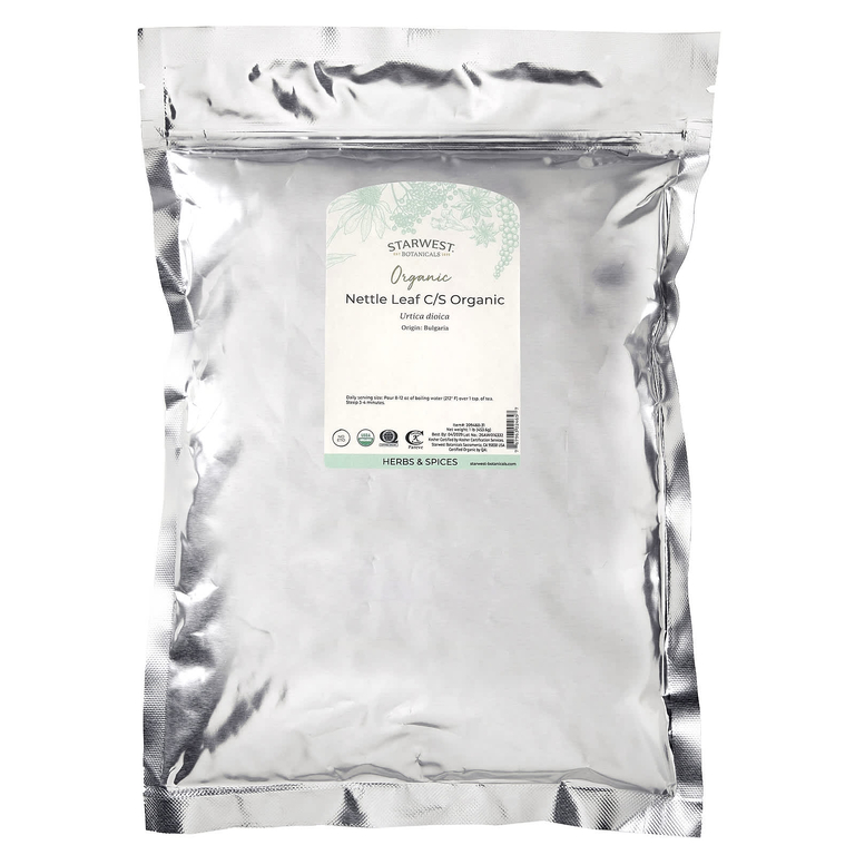 Starwest Botanicals, Лист крапивы, измельченный и просеянный, натуральный, 1 фунт