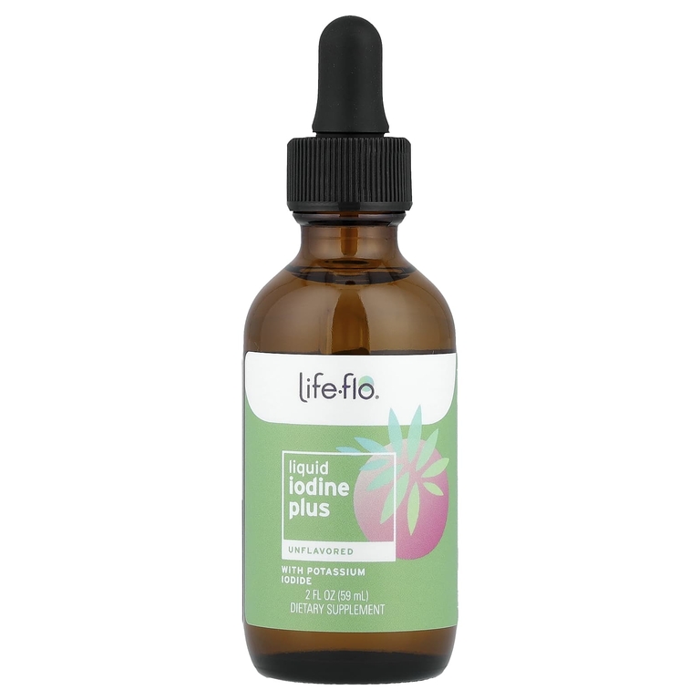 Life-flo, жидкий йод плюс, с йодидом калия и йодом, с нейтральным вкусом, 59 мл