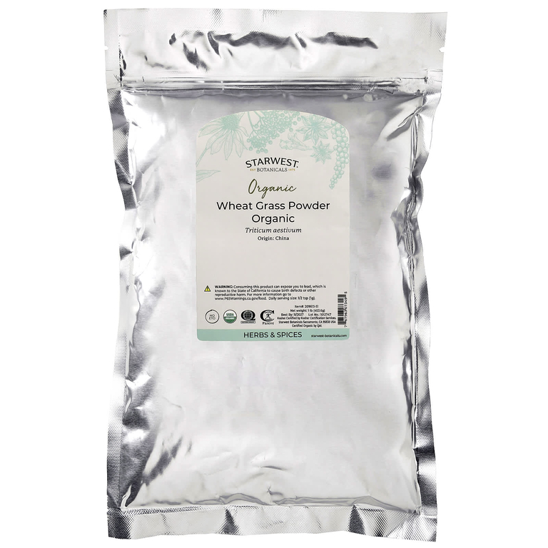 Starwest Botanicals, Органическая трава пшеницы в порошке, 1 фунт (453,6 г)