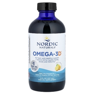 Nordic Naturals, омега-3 с витамином Д3, лимон, 237 мл (8 жидких унций)