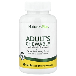 NaturesPlus, Жевательные мультивитамины для взрослых со вкусом экзотических ягод, 90 таблеток