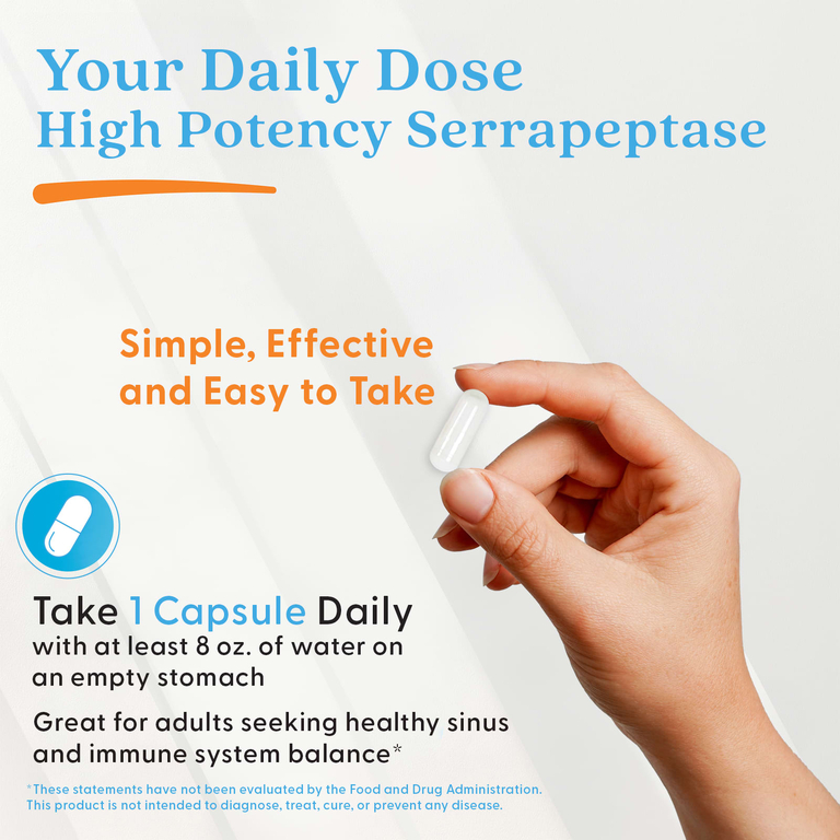 Doctor's Best, высокоэффективная серрапептаза, 90 растительных капсул