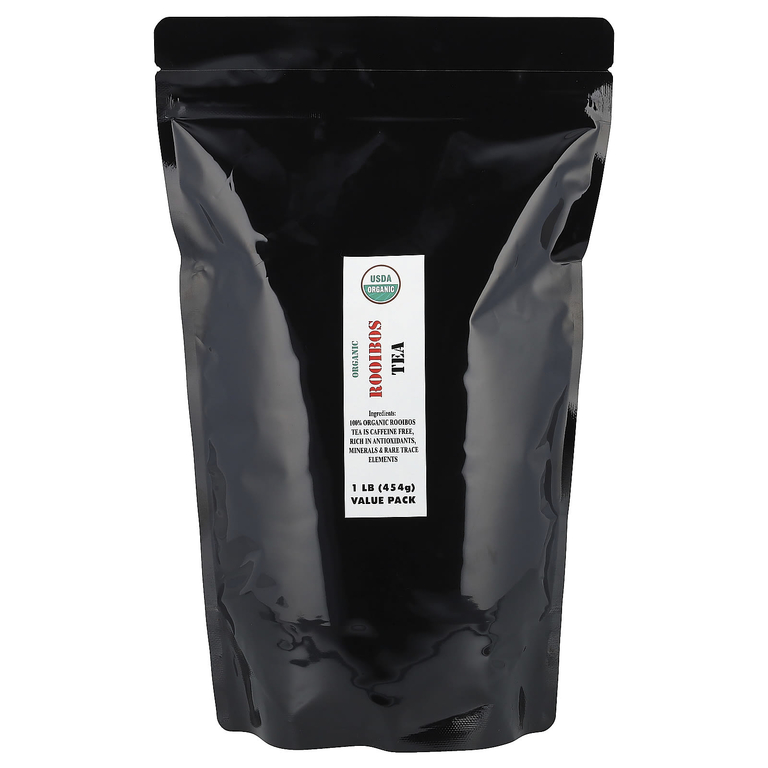 J&R Port Trading, Органический чай ройбуш, без кофеина, 454 г (1 фунт)