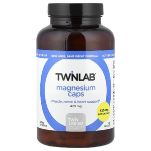 Twinlab, Магний в капсулах, 420 мг, 200 капсул