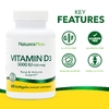 NaturesPlus, витамин D3, 125 мкг (5000 МЕ), 60 мягких таблеток