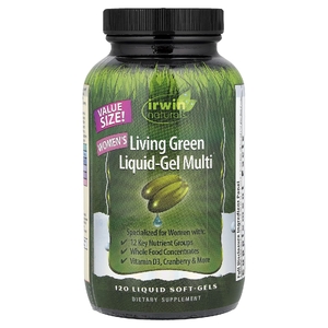 Irwin Naturals, мультивитаминная добавка для женщин, 120 желатиновых капсул