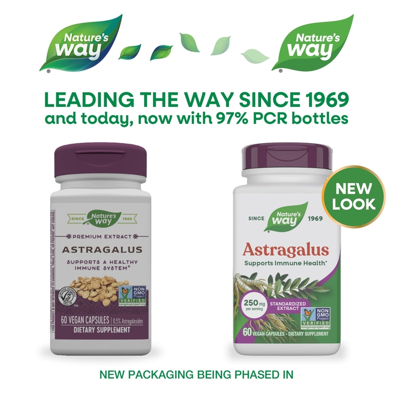 Nature's Way, Астрагал, 60 веганских капсул