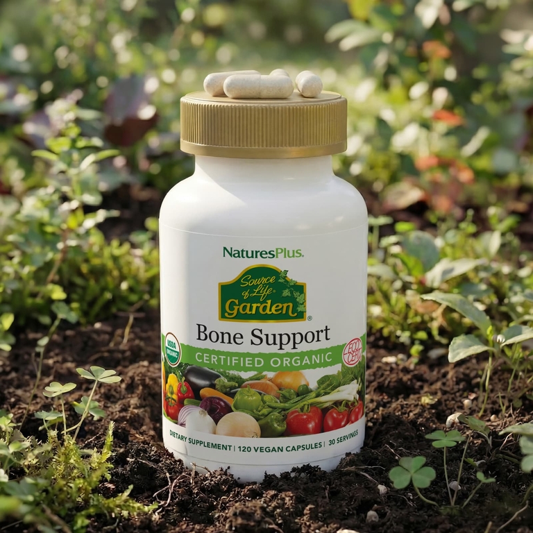 NaturesPlus, добавка для поддержки костей, 120 веганских капсул