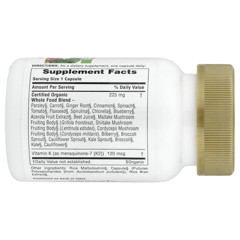 NaturesPlus, витамин K2, 60 веганских капсул