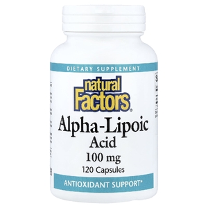 Natural Factors, Альфа-липоевая кислота, 100 мг, 120 капсул (Товар снят с продажи) 