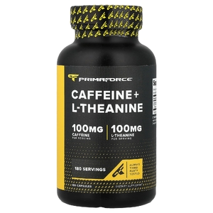 Primaforce, Caffeine + Theanine, 180 Capsules