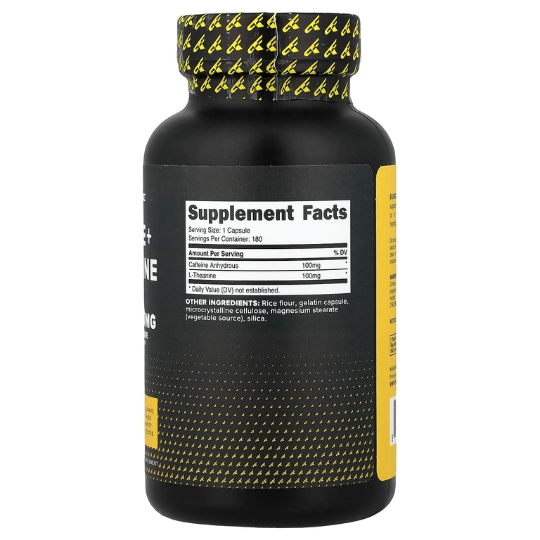 Primaforce, Caffeine + Theanine, 180 Capsules