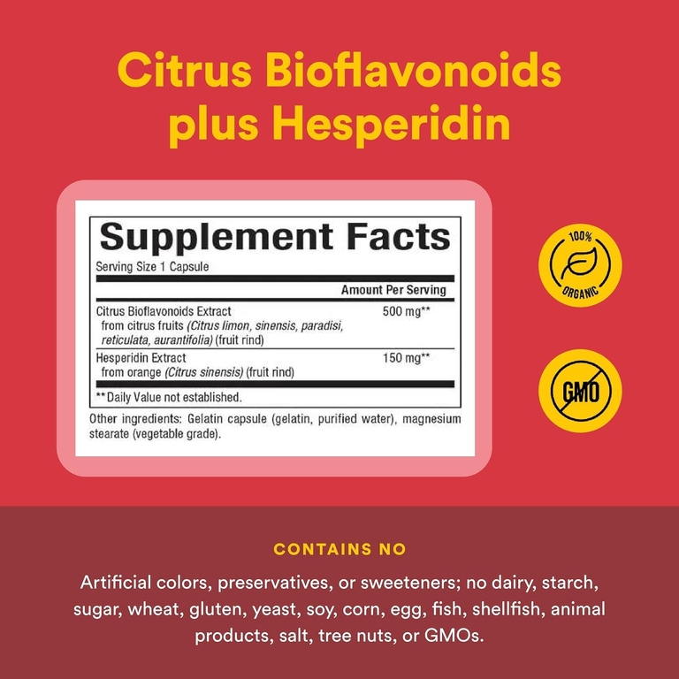 Natural Factors, цитрусовые биофлавоноиды с гесперидином, 650 мг, 90 капсул