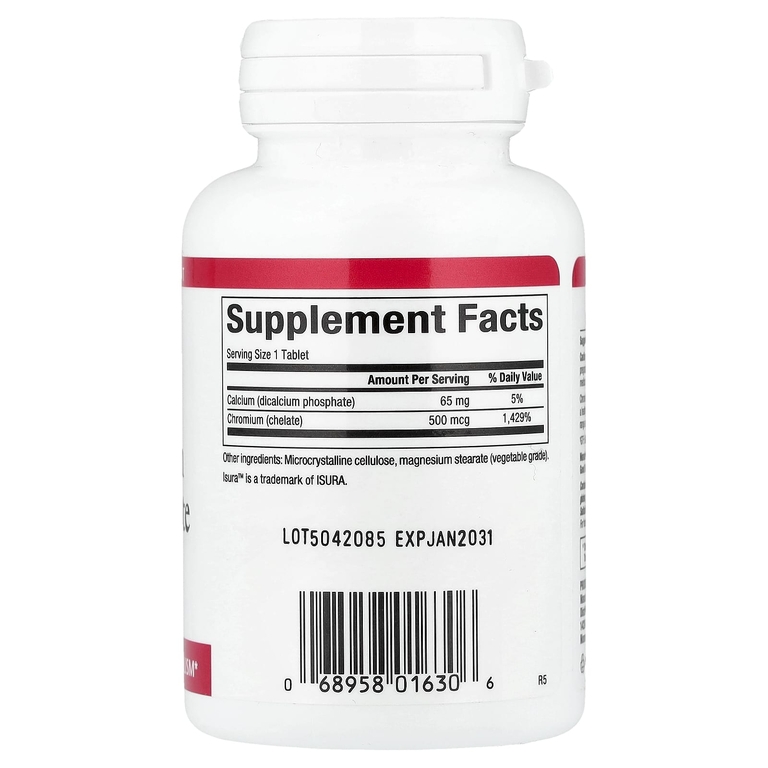 Natural Factors, Хелат хрома GTF, 90 таблеток