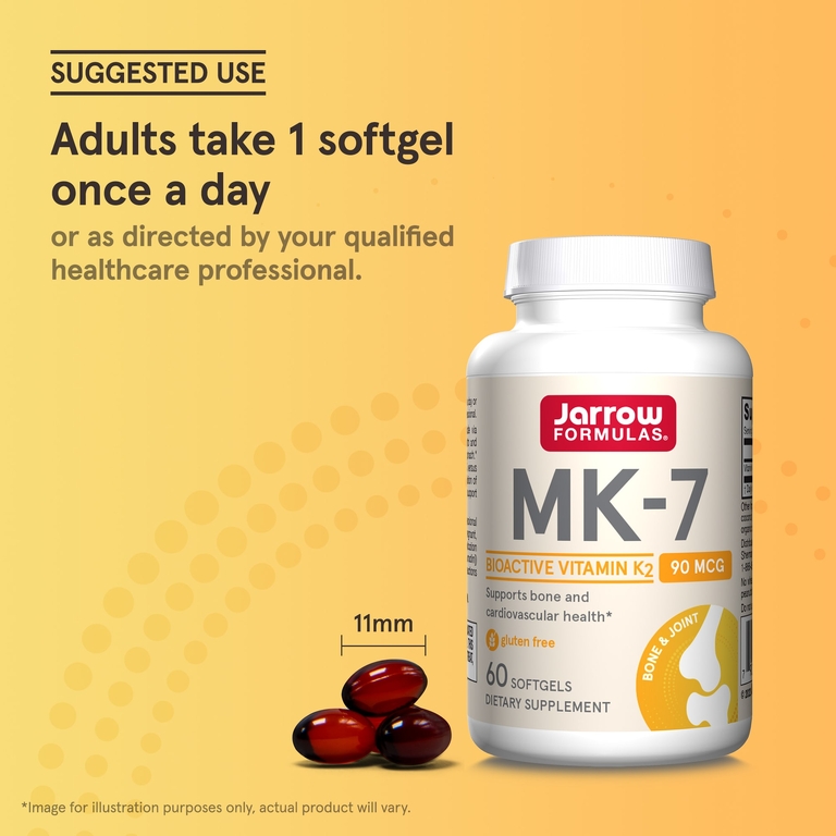 Jarrow Formulas, менахинон-7, 90 мкг, 60 капсул