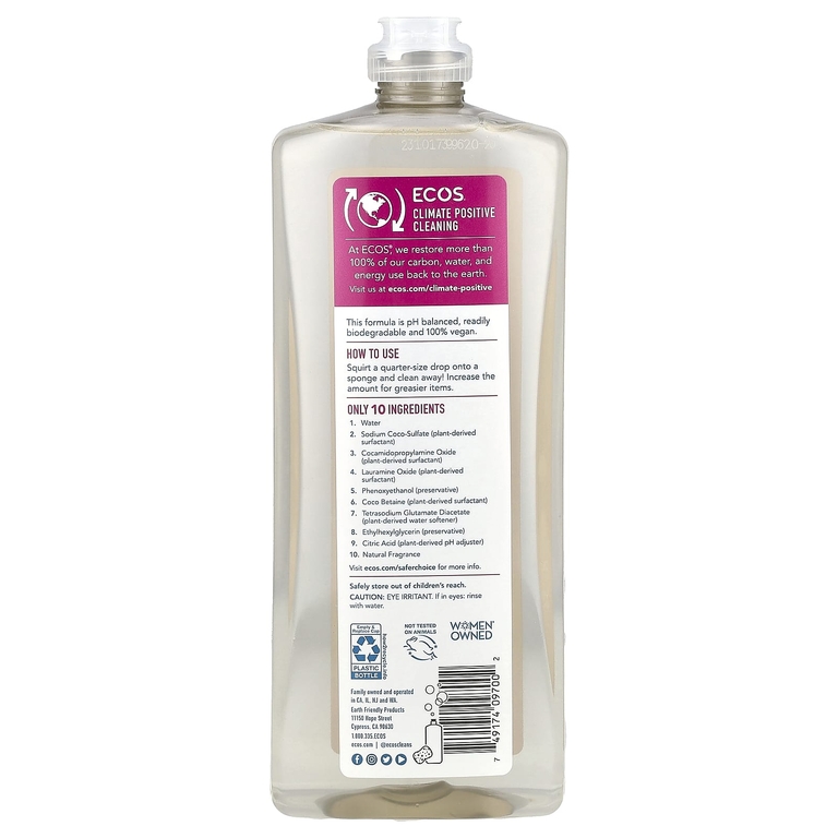 Earth Friendly Products, средство для мытья посуды на растительной основе, миндаль, 739 мл (25 жидк. унций)