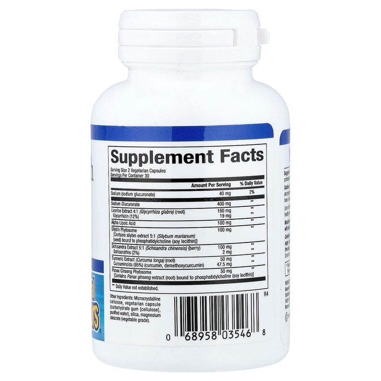 Natural Factors, формула для здоровья печени, 60 вегетарианских капсул