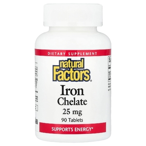 Natural Factors, хелат железа, 90 таблеток