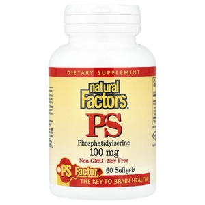 Natural Factors, фосфатидилсерин, 100 мг, 60 капсул