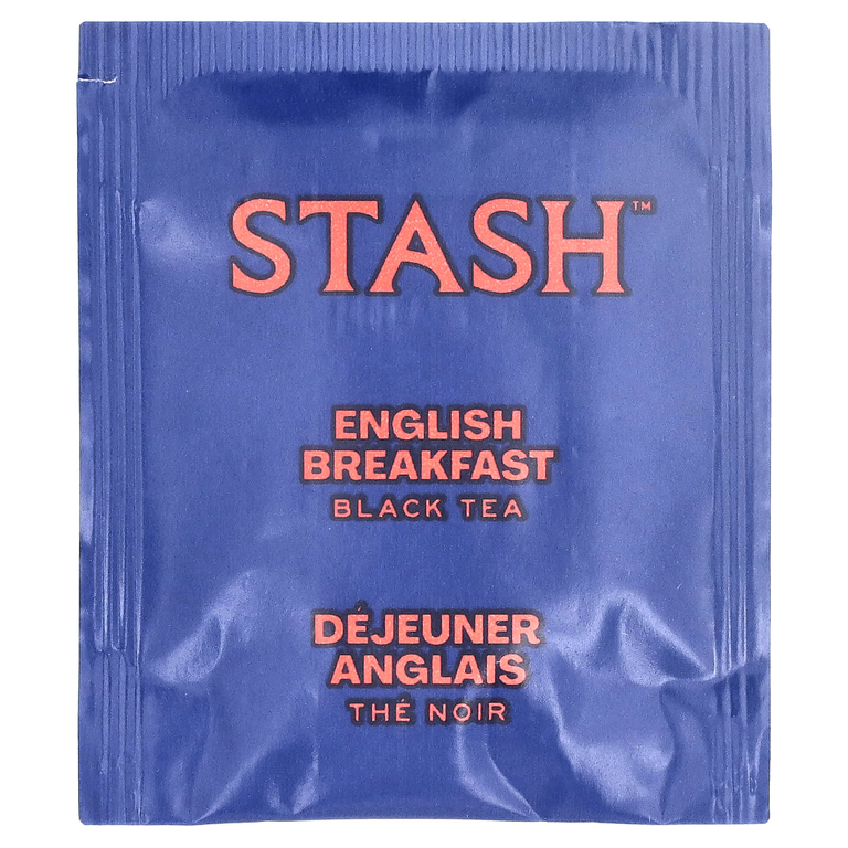 Stash Tea, Черный чай, английский завтрак, 20 чайных пакетиков, 40 г (1,4 унции)