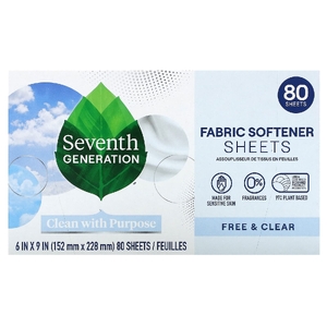 Seventh Generation, кондиционер для стирки, салфетки, 80 шт.