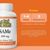 Natural Factors, S-аденозилметионин, 200 мг, 30 таблеток медленного высвобождения