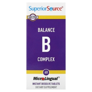 Superior Source, комплекс витаминов группы B, 60 быстрорастворимых таблеток