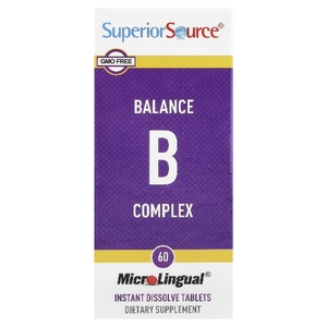 Superior Source, комплекс витаминов группы B, 60 быстрорастворимых таблеток