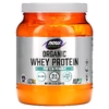 NOW Foods, Спорт, органический сывороточный белок, нейтральный, без вкуса, 454 г (1 фунт)
