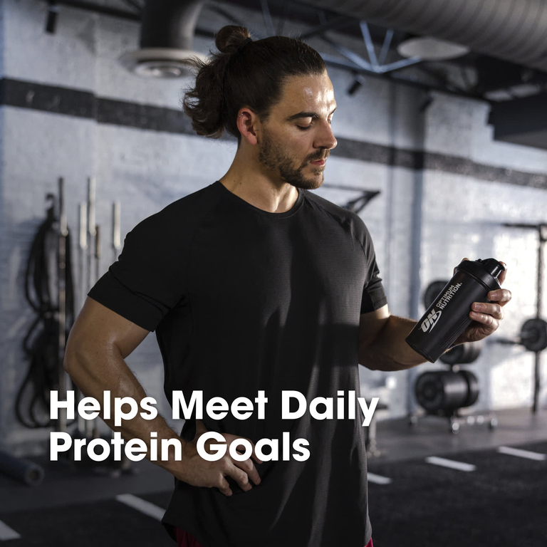 Optimum Nutrition, протеин, сыворотка со вкусом клубники, 907 г (2 фунта)
