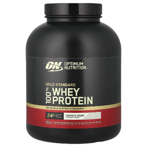 Optimum Nutrition, сывороточный протеин, со вкусом печенья со сливками, 2,1 кг (4,63 фунта)