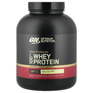 Optimum Nutrition, сывороточный протеин, со вкусом ванильного мороженого, 2,26 кг (5 фунтов)