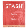 Stash Tea, Черный чай, персик, 20 чайных пакетиков, 38 г (1,3 унции)