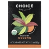 Choice Organics, улун, 16 чайных пакетиков, 32 г (1,12 унции)