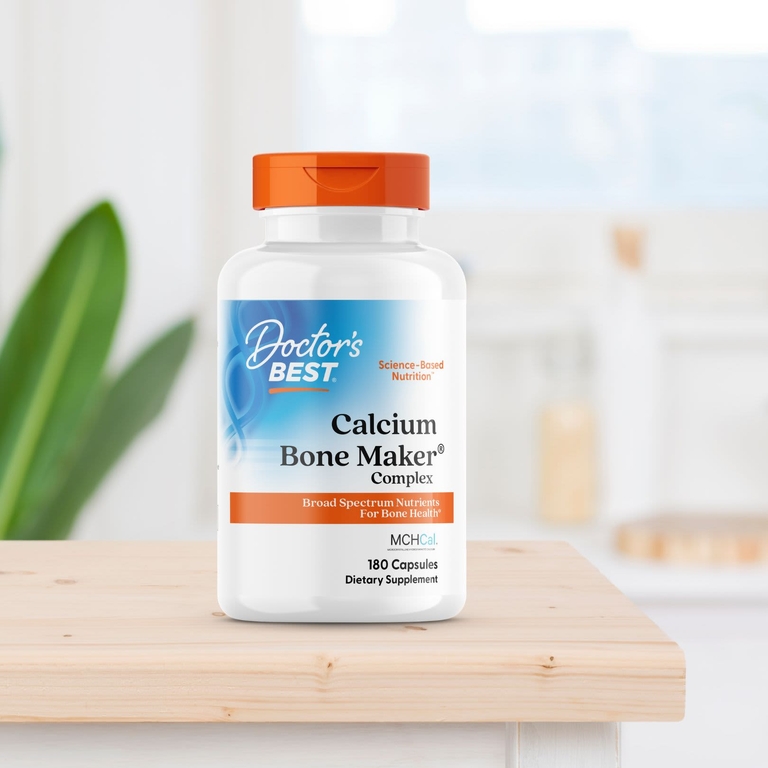 Doctor's Best, комплекс с кальцием для здоровья костей, 180 капсул