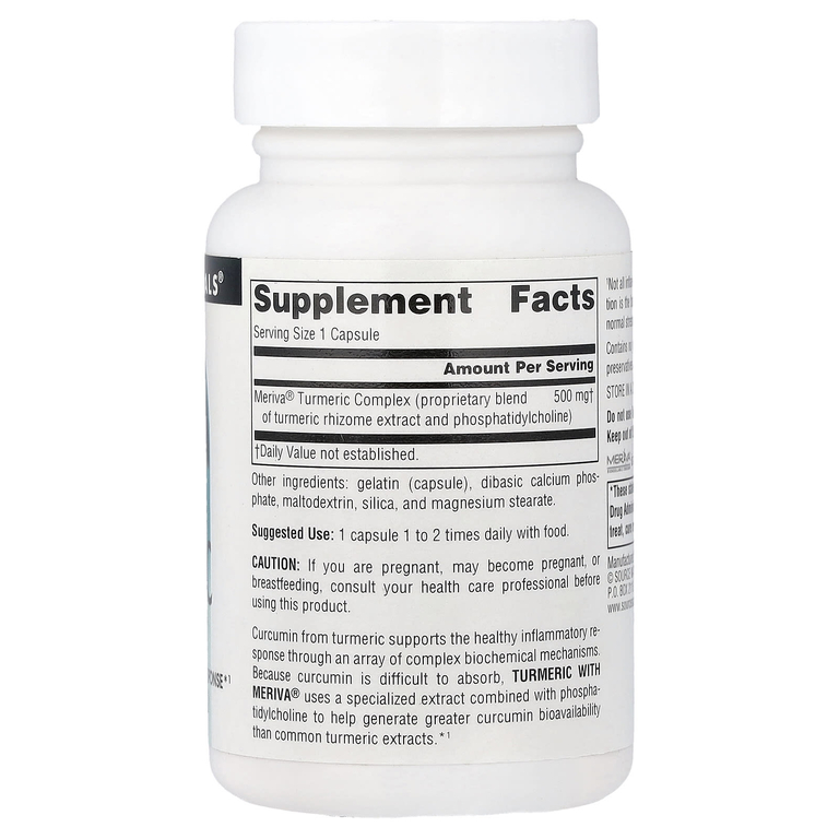 Source Naturals, куркума, 500 мг, 30 капсул