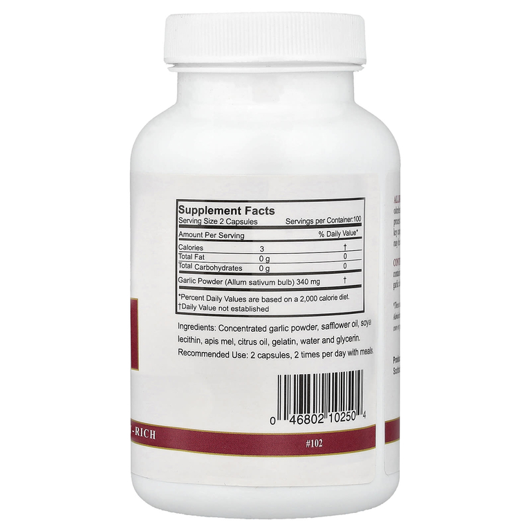 Arizona Natural, чеснок без запаха, 200 капсул (170 мг в 1 капсуле)